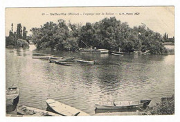 Rhône   Belleville      Paysage Sur La  Saone ( Barques ) - Belleville Sur Saone