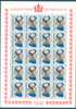 LIECHTENSTEIN - 1966 - MNH/*** LUXE - WAPPEN ARMES - Mi 465-468 Yv 413-416 -  Lot 2899 SHEET OF 20 - Blocs & Feuillets