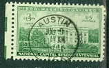 1950  3 Cent Executive Mansion  Issue #990 With Tab Austin Cancel SON - Used Stamps