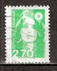 Timbre France Y&T N°3005 (03) Obl. Marianne Du Bicentenaire.  2 F. 70. Vert. Cote 0.15 € - 1989-1996 Bicentenial Marianne