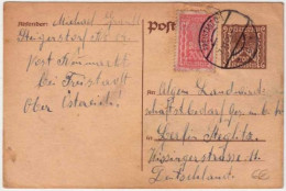 AUTRICHE - NOV 1925 - INFLATION : TARIF = 900 Kr. - CARTE POSTALE ENTIER De FREISTADT Pour L'ALLEMAGNE - Tarjetas