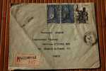 LETTRE Recommandé BRAZZAVILLE CONGO COLONIE FRANCAISE>AFRIQUE EQUATORIALE FRANCAISE >1947 P/CHAMPS ELYSées PARIS P AVION - Storia Postale