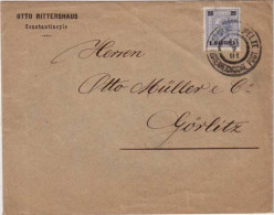 LEVANT AUTRICHIEN - 1901 - LETTRE COMMERCIALE De CONSTANTINOPLE (TURQUIE) Pour GÖRLITZ (ALLEMAGNE) - Levante-Marken