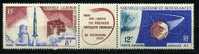 Nlle CALEDONIE 1966 PA N° 85 A * Trace De Charn + ADHERENCES  Cote 11 € Espace Space Satellite Hammaguir - Unused Stamps