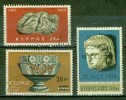 Eros Endormi - CHYPRE - Sculpture Antique - Calice Ancien - Tete D'Hellène - Archéologie - N° 270-393-409 - 1965 - Used Stamps