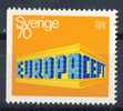 Sweden Very Nice MNH Single Imperforated On Left " Europa Stamp " - Neufs