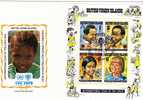 UNO Jahr Des Kindes 1979 British Virgin Islands 358/1+Block 10 FDC 17€ Kinder Der Welt Ss UNICEF Sheet Cover Bf Children - Britse Maagdeneilanden