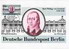 ALLEMAGNE BERLIN 81 : CM N° YT 600 MICHEL ? KARL PHILIPP VON GONTARD + Prix Dégressif. - Cartes-Maximum (CM)