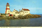 Head Harbour Liigh... Along The New Brunswick Shoreline - Familiar Sight Along N.B.´s "Ocean Drive" - 2 Scans - Autres & Non Classés