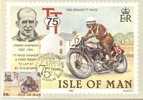 Maxikarte Isle Of Man  "Jimmie Simpson - TT Race Winner"        1982 - Motos