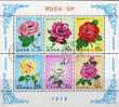 Rosenzucht 1979 Korea 1821/6, 3xZD Plus Kleinbogen O 12€ Gartenrosen Edelrose Strauchrose Sheetlet From Corea - Roses