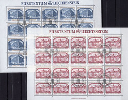 Denkmäler CEPT 1978 FL Liechtenstein 692/3 KB O 52€ Palais Schloß Bloque Hoja Blocs Architectur S/s Sheetlets Bf EUROPA - 1978