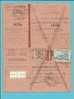 715+772 Op Ontvangkaart/Carte-récépissé Met Stempel MACHELEN (BR), Met Stempel RETOUR / ONBETAALD (VK) - 1948 Exportation