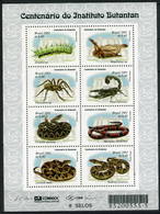 Brazil 2001 Mi.No. 3132 - 3139 Brasilien Insects Snakes Spiders Reptiles Toxic Animals 8v MNH** 5,50 € - Serpientes