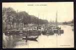 CPA  ANCIENNE- FRANCE- FROUARD (54)- LE PORT DE MONTATAIRE - NOMBREUSES PENICHES EN GROS PLAN AVEC ANIMATION- - Frouard