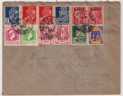 ALGERIE - 1949 - LETTRE De ALGER GARE Pour AVIGNON - MARIANNE D'ALGER + ARMOIRIES + CERES - Lettres & Documents