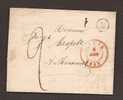 Belgique 1849 Lettre Non Affr. Càd LEUZE + Boîte M De BAUGNIES. - 1830-1849 (Belgica Independiente)