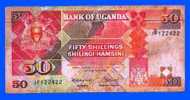 MONNAIE BILLET BANQUE AFRIQUE OUGANDA BANK OF UGANDA 50 FIFTY SHILLINGS - SHILINGI HAMSINI 1989 EN L'ETAT JF 122422 - Ouganda