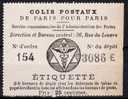 Colis Postaux De Paris Pour Paris - Dallay N°2 I - Mint/Hinged