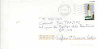 Timbre Seul Sur Lettre De 2004 N°3709 Le Phare Du Cap Ferret Oblitération Du 27/01/2005 - Storia Postale