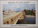 Minden In Westfalen, Wasserstraßenkreuz, Weser, Brücke Bridge Pont - Minden