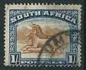 Südafrika 1927  Streifengnu  (I. Ausführung) 1 Sh (engl.)  Mi-Nr.35 Gestempelt / Used - Sonstige & Ohne Zuordnung