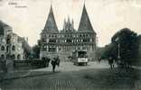 LÜBECK.  -  HOLSTENTOR..  - 1907 -  BELLE CARTE  ANIMEE- - Luebeck