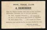 TORINO - PESSIONE - CARTOLINA INVITO DEL 1926 PER MARTINI E ROSSI - WINE TRADE CLUB LONDON - RARA!!! (CW39) - Ricevimenti