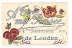 Delcampe - CPA -  A TOI MA PENSEE  - Souvenir De LOUDUN - Loudun