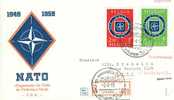 BELGIUM NATO  1959   FDC R-COVER - NATO