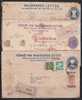 India Asoka PSE / Postal Stationery / Registered Letter / Envelope, 3 Diff., Used, As Scan - Covers