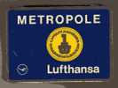 BOITE DE CIGARILLOS  - ALLEMAGNE - METROPOLE - LUFTHANSA - METAL - VIDE - COMPAGNIE AERIENNE - 40 ZIGARILLOS - Autres & Non Classés