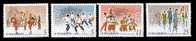 2004 Taiwan Folk Art Stamps Stilt Drum Religious Martial Art Acrobat - Boeddhisme