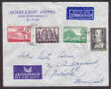 Greece Airmail Par Avion Label ACHILLION HOTEL Cachet ATHINAI  Cover To Roskilde Denmark - Covers & Documents