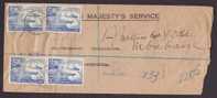 Swaziland Registered Recommandée Einschreiben Boxed R MBABANE 1949 O.H.M.S. Cover UPU Stamps - Swasiland (...-1967)