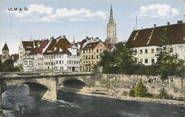 AK Ulm Teilansicht Mit Brücke Color 1916 Feldpost #53 - Ulm