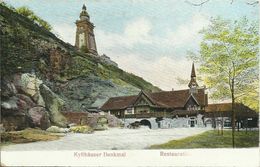 AK Kyffhäuser Ks Wilhelm-Denkmal Gasthaus Relief Starke Prägung Farblitho ~1905 #13 - Kyffhaeuser
