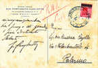 PATTI  -  PALERMO   - Card / Cartolina  -  14.09.1945 -  "Avv. Fortunato Gugliotta" - Monum. Distr.  Lire 1,20 - Marcophilia
