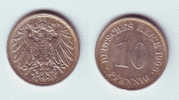 Germany 10 Pfennig 1908 G - 10 Pfennig