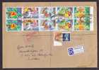 Great Britain Registered LONDON Customs / Douane 1989 Cover To Sweden Booklet (x2) - Postzegelboekjes