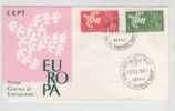 Italy FDC 18-9-1961 EUROPA CEPT With Cachet - 1961