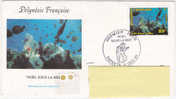 Polynésie Française / Tahiti - Enveloppe Premier Jour - 11 Déc. 1991 / Noël Sous La Mer - Covers & Documents