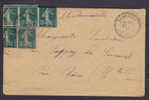 France Deluxe SERRAVAL Haute Savoie 1920 Dotted Lines Circle Cancel Cover - Briefe U. Dokumente