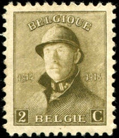 COB  166 (*)  / Yvert Et Tellier N° : 166 (*)  [dentelure : 11½] - 1919-1920 Roi Casqué