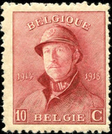 COB  168 (*)  / Yvert Et Tellier N° : 168 (*)  [dentelure : 11½ X 11] - 1919-1920 Behelmter König