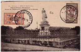 MARTINIQUE - 1924 - Yvert N°61+62 Sur CARTE POSTALE De FORT De FRANCE (IMPERATRICE JOSEPHINE) - NON VOYAGEE - Brieven En Documenten