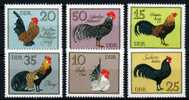 GERMANY DDR 1979 MiNr. 2394 - 2399  Deutschland BIRDS Roosters 6v  MNH**  3,50 € - Gallinacées & Faisans