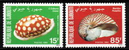 Djibouti 1980 MiNr. 281 - 282 Dschibuti MARINE LIFE CONESHELLS 2v MNH** 3,80 € - Coneshells