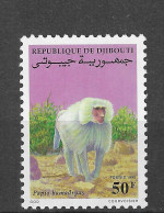 Djibouti 1990 MiNr. 545 Dschibuti Monkey Hamadryas Baboon (Papio Hamadryas) 1v MNH** 2,00 € - Affen