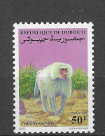 Djibouti 1990 MiNr. 545 Dschibuti Monkey Hamadryas Baboon (Papio Hamadryas) 1v MNH** 2,00 € - Apen